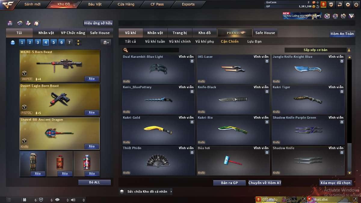 shop acc cf uy tin gia re